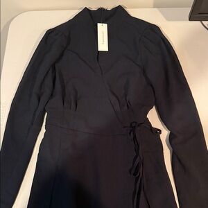 Francesca's Collections black Long Sleeve Dress